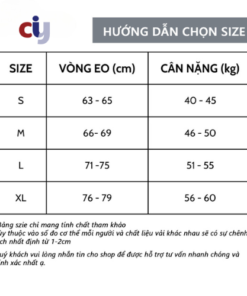 Hướng dẫn chọn size